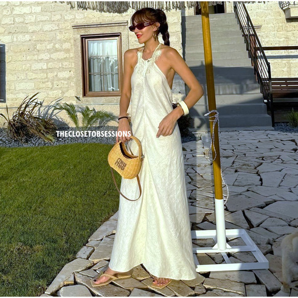 ZARA LIMITED EDITION!!! Linen Maxi Dress NWT - Picture 4 of 16